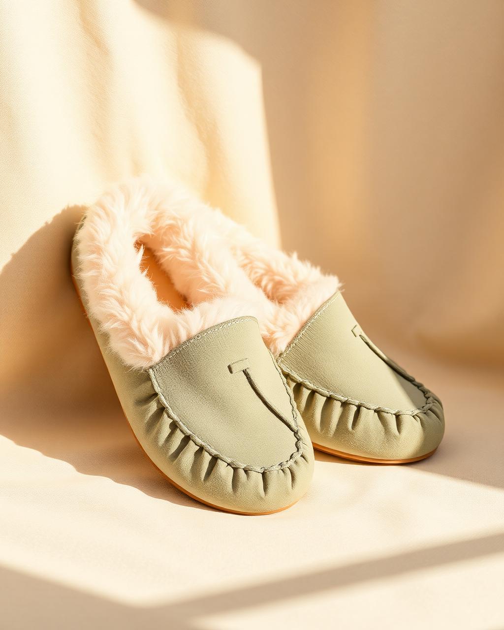 Shearling Suede Slipper